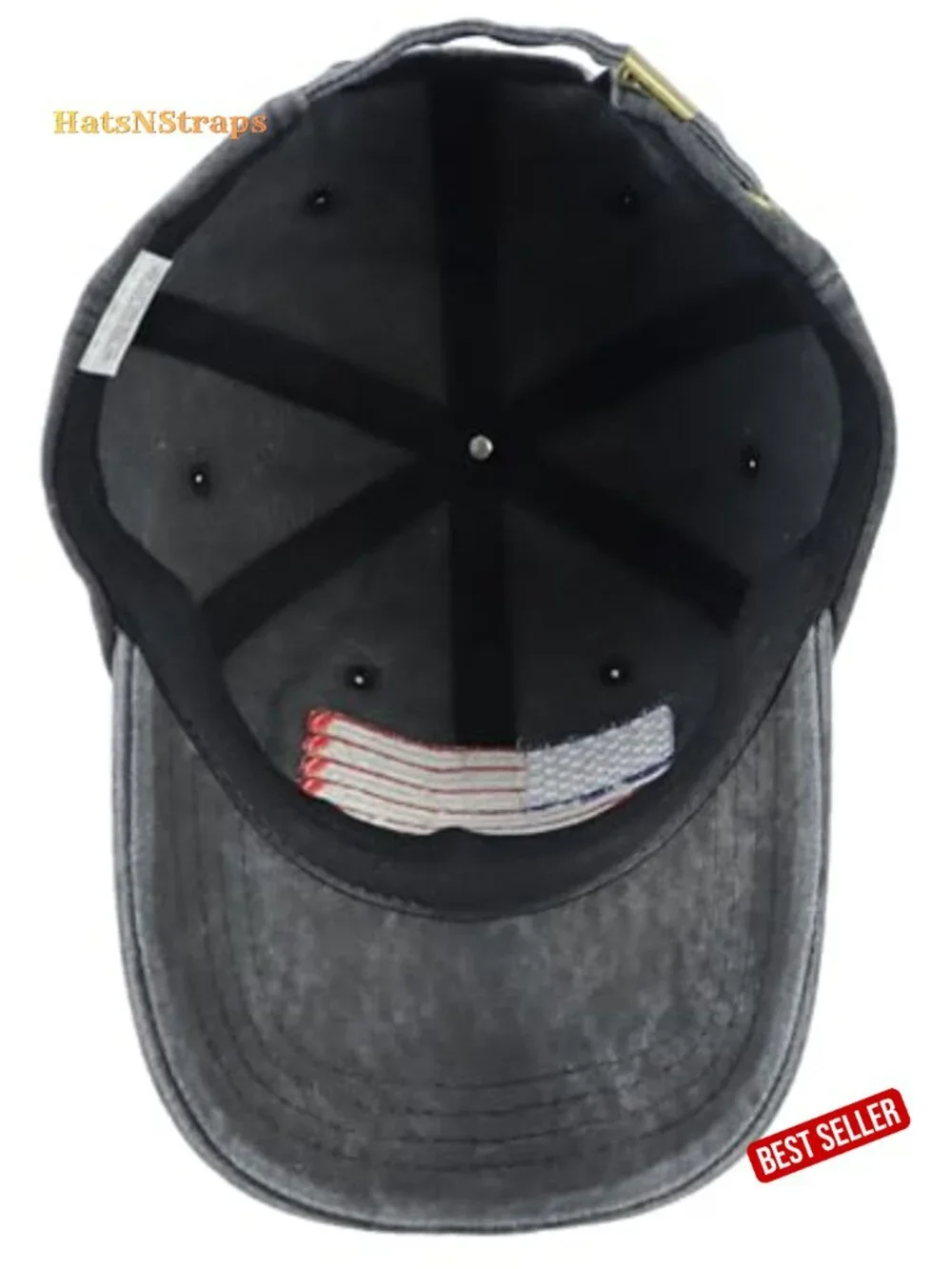 Vintage Adjustable Cotton Golfing Baseball Cap American Flag